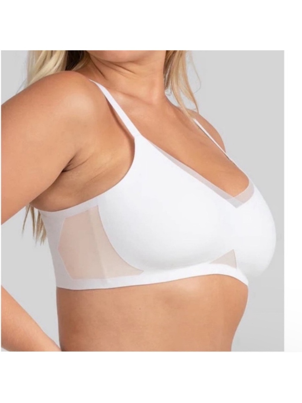 HoneyLove Astral White CrossOver Bra Medium
